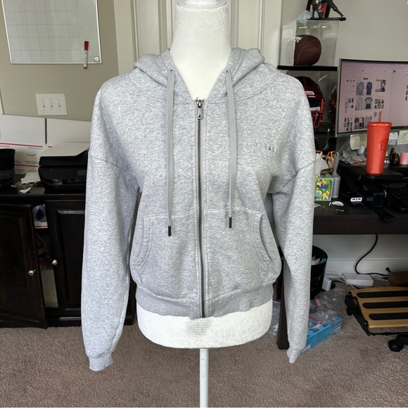 Vitality Stone Marl Grey Cozy Uni Zip Up Hoodie Size Small - Picture 7 of 15